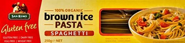 Sanremo Gluten Free Brown Rice Spaghetti Pasta 250 g