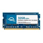 OWC 64GB (2x32GB) DDR4 3200MHz PC4-25600 CL22 2RX8 ECC SO-DIMM 1.2V 260-pin Laptop Memory RAM