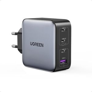 UGREEN Nexode 100W USB C Ladegerät 4 Ports Netzteil GaN Charger PD Schnellladegerät kompatibel mit MacBook Pro, iPhone 17-8 Serien, iPad Serien, Galaxy S25 Ultra, S24+ usw