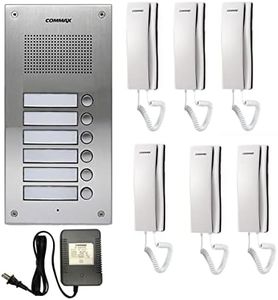 Commax 6-Apartment Building Audio Intercom Set