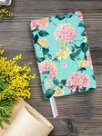 DOODLE Hard Bound Notebook Diary with Bookmark - A5 I 160 Ruled Pages I 80 GSM I Undated (Blush Garden)