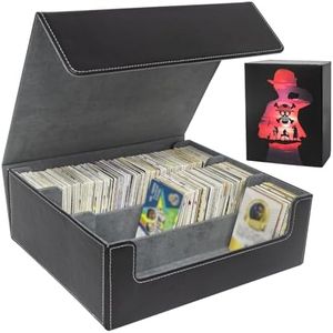 WTVIDAS One Piece TCG Trading Card Box - 2400+ Card Storage Box with for One Piece Cards,Waterproof Leather Anime Deck Case