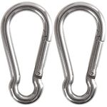 Cozihom 3.5" Heavy Duty Carabiners 700LB Weight Capacity, Spring Action Snap Hook Attachment, Anti-Rust for Hammocks, Swing Chairs, Gym Equipment, Camping Pack of 2