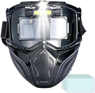 Auto Dimming Welding Helmet - Soldar Protective Hood with 3 Lighting Adjustable,Double-Layer Welder Helmet | for Industry Construction Welding Workshop Metalworking Household Commercial