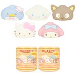 Hamee Sanrio Hello Kitty and Friends Cute Water Filled Surprise Capsule Squishy Toy [Steamed Bun] [Birthday Gift Bag, Party Favor, Gift Basket Filler, Stress Relief] – 2 Pc. (Mystery – Blind Capsule)