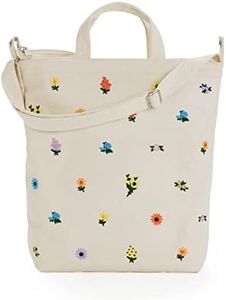 BAGGU Zip Duck Bag, Embroidered Ditsy Floral, One Size