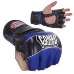 Combat Sports Pro Style MMA Gloves, Blue, Small