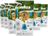 Lavazza TIERRA AMAZONIA USDA ORGANIC Espresso Aluminum Capsules Compatible with Nespresso Original Machines (Pack of 60) ,Value Pack, Medium Roast, 100% Arabica, Round & Balanced, Intensity 8 of 13