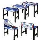 36Inch 5-in-1 Mini Multi Game Combination Table Set Table Tennis Table, Pool Table, Archery, Slide Hockey, Basketball Shooting for Family Parent-child Interactive Game Table for Kids (92x46x73cm)