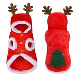 Dog Santa Dress, Dogs Christmas Dress, Pets Christmas Dress Dog Cat Christmas Costume Santa Claus Cosplay Dress with Hat Pet Dog Winter Warm Clothes Cloak Puppy Santa Outfits Bhumi Enterprises (20)