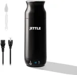 Jettle Electric Kettle - Travel Portable Heater for Coffee Tea Milk Soup - Stainless Steel Travel Water Boiler tea pot with Temperature Control - LED - Automatic Power Off - 450ml - Kitchen Appliance