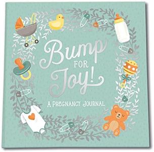 Studio Oh! Guided Pregnancy Journal by - Bump for Joy - 9" x 9" - Beautifully Illustrated Hardcover Journal with Storage Pockets Creates a Keepsake of Maternity Memories