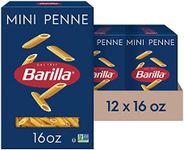 Barilla Mini Penne Pasta, 16 oz. Box (Pack of 12) - Non-GMO Pasta Made with Durum Wheat Semolina - Kosher Certified Pasta