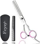 Thinning Shears for Hair Cutting, Professional Hair Thinning Scissors Barber Texturizing Shears, Fcysy 6 Inches Haircutting Blend Scissor Hair Thinner Layering Scissors with Comb for Dog Women Men