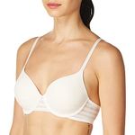 DKNY Women's Modern Lines Full Coverage T-Shirt Bra Bra, Vanilla, 40D