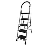 FLIPZON Premium 5 Step-Ladder for Home | Heavy Duty Foldable Ladder with Wide Ant-Slip Steps and Anti-Skid Shoes