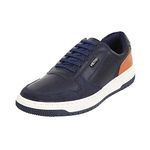 Metro Men Blue Synthetic Leather Sneakers UK/7 EU/41 (71-8805)