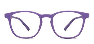 HUSTLR Lenskart As Seen On Shark Tank | Peyush Bansal Glasses | Zero Power Bluecut & Antiglare Computer Eyeglasses | Amethyst Full Rim Square | For Men & Women | Medium | LB E14058