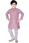 Pro-Ethic Style Developer Cotton Kids Kurta Pyjama For Boys | Kurta Paijama Set, (S-145) (Pink, 7-8 Years)