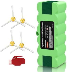6400mAh Replacement for iRobot Roomba 500 Battery Lithium Compatible with Roomba 500 600 700 800 900 R3 Vacuum Series 690 675 960 510 970 965 801 805 850 890 891 895 695 685 680 671 Vacuum Cleaner