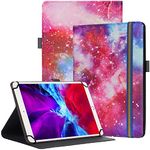 SINSO Universal Stand Folio Case Cover for All 9-11" Tablets (Samsung Tab A7/A8, Tab A9 plus 11",iPad 9.7/10.2,iPad 10.9 2022,Lenovo Tab M10, Fire HD 10/Fire max 11), Galaxy