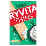 Ryvita Rosemary & Sea Salt Thins Multi Seed Thins Wheat and Rye Flatbread Topped with Rosemary & Sea Salt, 4.41 oz ℮ 125 g