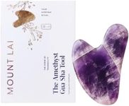 Mount Lai -The Amethyst Gua Sha Facial Lifting Tool | Face Sculpting Tool for Skin Care | Guasha Tool for Face and Body | Facial Massage Tools to Relieve Muscle Tension and Reduce Puffiness