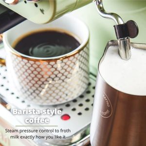 Swan Retro Espresso Machine – Green Coffee Maker