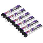 GAONENG 6pcs 300mAh 30C 1S LiPo Battery 3.8V/4.35V LiHv Battery with JST-PH 2.0 Connector for UZ65 Tiny Whoop Micro FPV Racing Drone