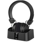 BESIGN BTH02 Wireless Headphones for TV Watching with Bluetooth Transmitter Charging Dock, TV Headphones Wireless for Seniors, Bluetooth TV Headsets, 100ft Range No Audio Delay