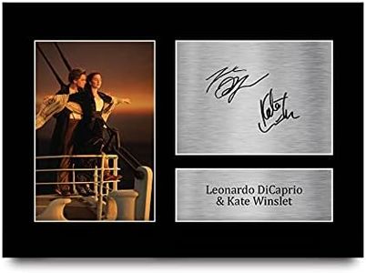HWC Trading A4 Leonardo DiCaprio & Kate Winslet Titanic Gifts Printed Signed Autograph Picture for Movie Memorabilia Fans