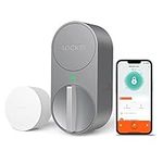 Lockin Smart Deadbolt WiFi, Silver Keyless Entry Door Lock with Bluetooth, Alexa & Google Integration, Fits on Most Existing Deadbolts, Easy Installation Smart Lock