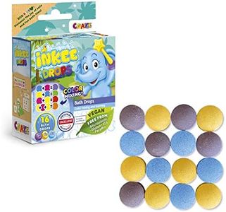 INKEE Bathdrops Bombas de Baño Para Niños, 16 Bombas de Baño Para Combinar y Aprender Colores, Compatible con Varitas INKEE