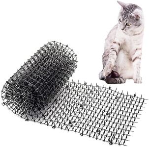 Homarden Outdoor Training Mat for Cats (13 ft) - Cat Scat Mat Indoor and Outdoor - Cat Spikes with 12 Garden Staples to Keep of Dog Off Couch and Keep Cats Out of Yard