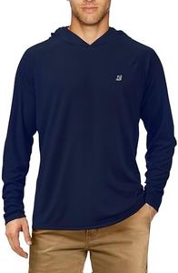 Roadbox Men's Sun Protection Long Sleeve Hoodie UPF 50+ Outdoor UV Fishing Shirts (Small)