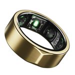 Leaf Halo Smart Ring | Health Tracker | Sleep, Fitness, Stress | Includes 30+ Workout Modes | Battery upto 10 Days | Buy Sizing Kit First | Track Steps, HRV, SPO2 & Periods | Luxe Gold - Size 10