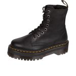 Dr. Martens, Unisex, Jadon III, Black, Pisa, Black, 9 Women/8 Men