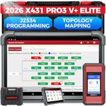 Launch X431 PRO3 V+ Elite, 2026 SmartlinkC 2.0 Bidirectional Scan Tool with J2534 Portocol, HD Trucks Scanner, 10.1 inch, Topology Map, 60+Service, Online Code, CANFD/DoIP/D-PDU, FCA, 2 Yrs Update