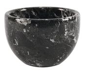 Radicaln Shaving Cream Bowl Black Handmade Marble 7.6 OZ Shaving Bowl Mens Barber Supplies - Bowl for Esthetician Supplies Like Shaving Gel - Used by Barber for Beard Bar Clean Up