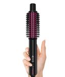 FARERY Mini Thermal Brush 3 Temperature Adjustable, Small Curling Iron Brush 1 Inch, Heated Round Brush for Volumizing and Soft Curls, Travel Curling Wand Perfect for Short & Medium Hair, Dual Voltage