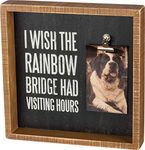 Primitives by Kathy Pet Memorial Photo Box Frame, Rainbow Bridge