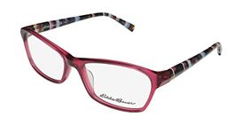 Eddie Bauer 32215 Womens/Ladies Rectangular Full-rim Eyeglasses/Glasses (53-16-130, Wine)