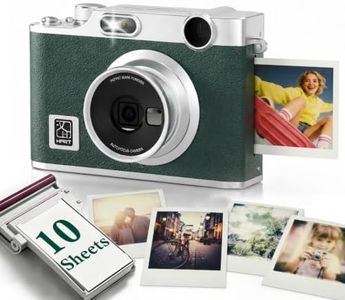PRT Z3 2-in-1 Instant Print Camera & Photo Printer with 2.8” Preview Screen, 8 Filters, Bluetooth Printing from Phone, 300 DPI Portable Camera for Travel, Party & Gifts, Green