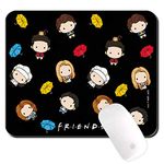 Friends Mouse Pad for PC, Pattern 013 Black