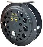 Martin Caddis Creek Fly Fishing Reel, Size 6/5 Single Action Fly Reel with Rim-Control, Changeable Right- or Left-Hand Retrieve, Lightweight Aluminum Spool, Brown