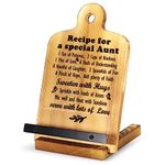 Aunt Gifts Best Ever Gifts for Aunt from Niece and Nephew Birthday Gifts for Aunt New Aunt Aunty Aunties Tia Titi Best Aunt Ever Gifts to My Aunt Kitchen Cookbook Stand