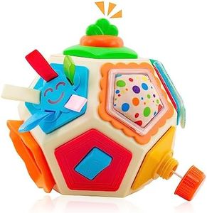 Montessori Toys for Babies 6-12 Months, Busy Cube for Toddlers 1-3 with 12 Activity Cube Blocks, Educational Toys for 1+ Year Old Baby Toys 12-18 Months Baby First Birthday Gift for Boys Girls