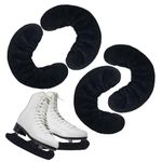 2Pair Ice Skate Blade Cover Sports Blade Cover Skate Blade Protector for Hockey Skates, Figure Skates, and Ice Skates, Black (L-2Pack)