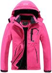 MOERDENG Women's Waterproof Ski Jac