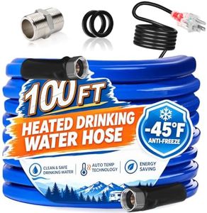 100FT Heated Water Hose for RV, Freeze Protection to -45°F, Lead-Free & BPA-Free, Safe for Campers, Gardening, Livestock, Home Use